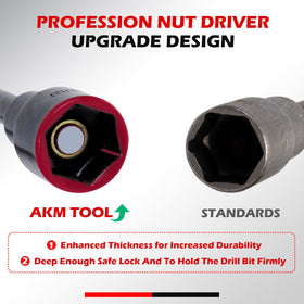 AKM TOOL drill bit extension keeps bits reachable when standing above projects