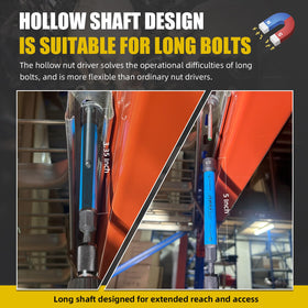 AKM TOOL hollow nut driver 7/16 inch helps secure fasteners in confined spaces