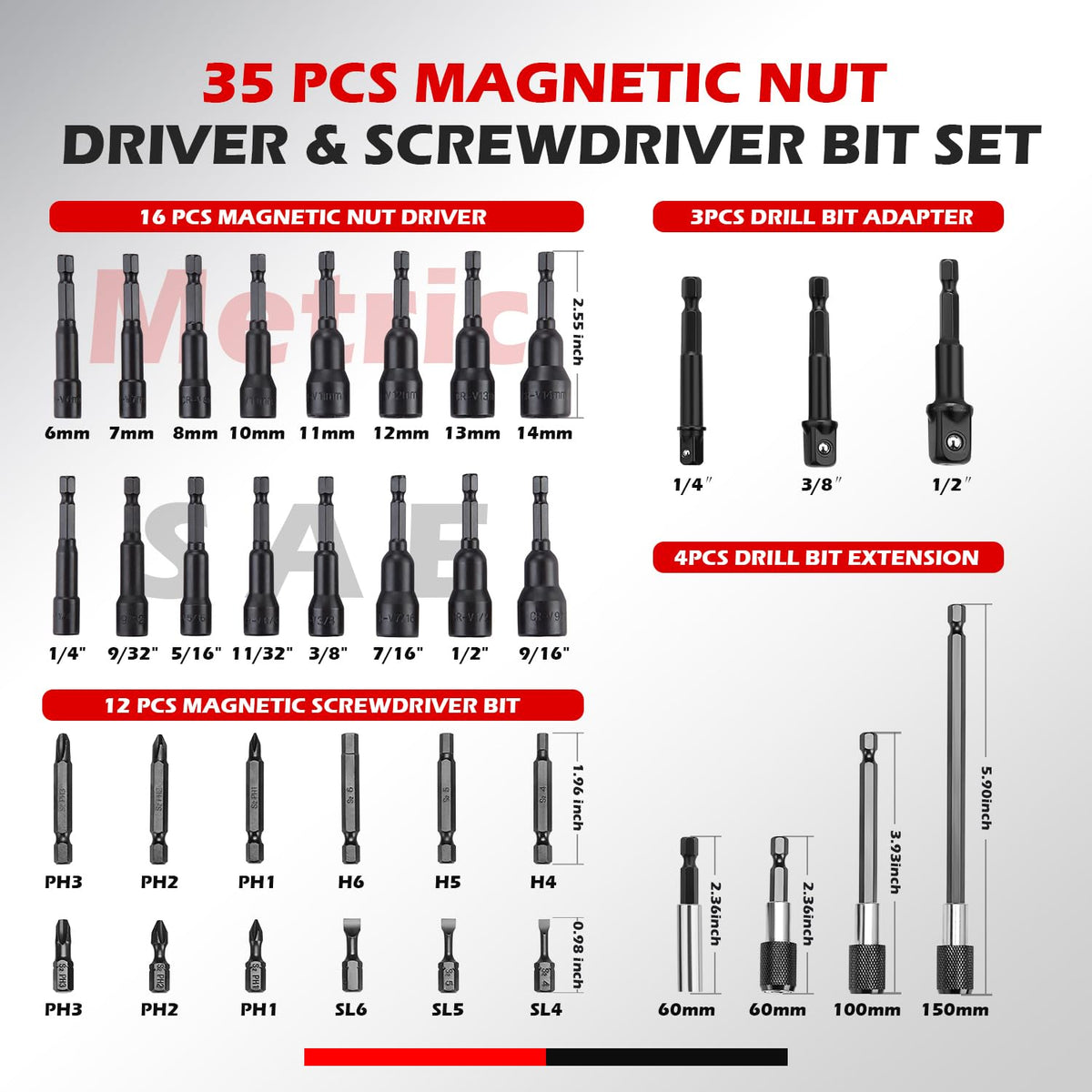 AKM TOOL quick-change hex shank enables fast bit swaps during projects