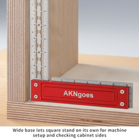 AKNgoes precision square shoulder lip self-standing demonstrates hands-free marking