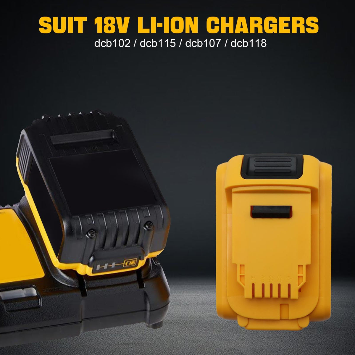 Akocire Dewalt battery case packaging for a complete DIY replacement kit.