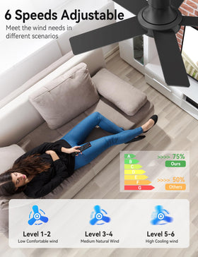 AKOFUN app control interface for ceiling fan management