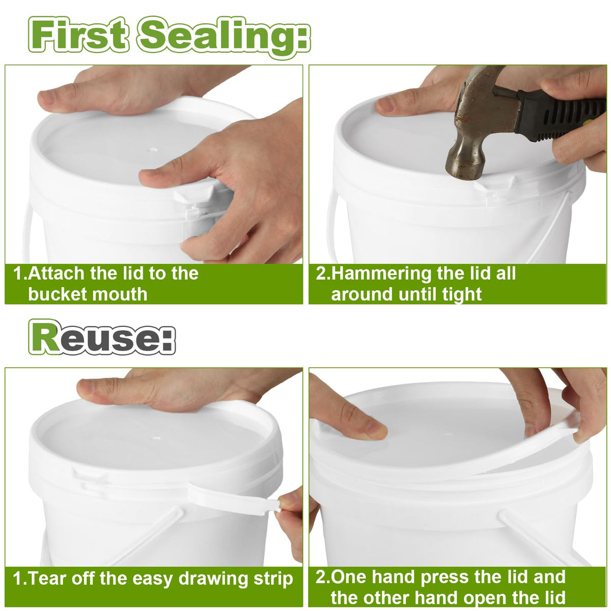 AKOLAFE wide-mouth paint can supports quick dipping and mixing
