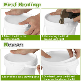 AKOLAFE wide-mouth paint can supports quick dipping and mixing