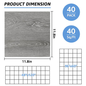 AKOLAFE peel-and-stick vinyl tiles installed in a bathroom for a water-resistant surface