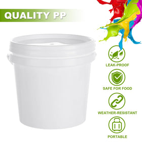 AKOLAFE plastic paint pail for leftovers, pigments, or coatings