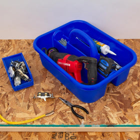 Akro-Mils 09185 cleaning caddy with deep pockets for tools.