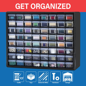 Akro-Mils 10164 drawers open for easy access and organization.