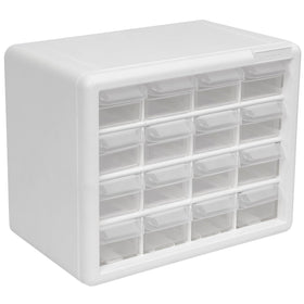 Akro-Mils 16-drawer cabinet front view showing compact garage storage solution