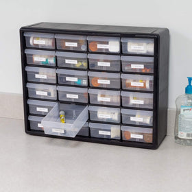 Akro-Mils drawer cabinet supports safe polymer clay storage