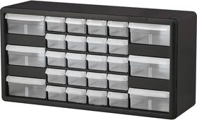 Akro-Mils 26-drawer cabinet front view for organized workspace.