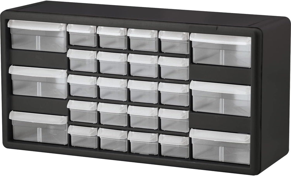 Akro-Mils 26-drawer cabinet front view for organized workspace.
