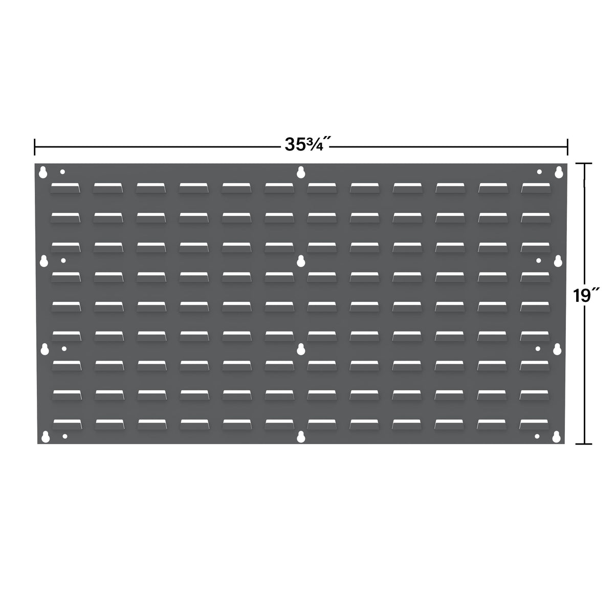 Akro-Mils 30136 heavy-duty steel panel suitable for tool storage and hardware bins.