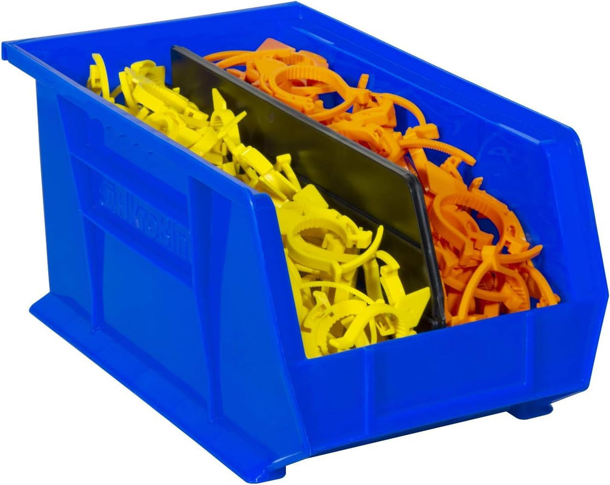 Akro-Mils AkroBins 60-pound capacity handles heavy items in busy spaces