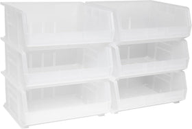 Akro-Mils AkroBins front view with clear labeling area for easy sorting.
