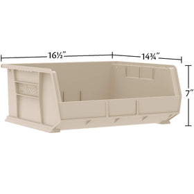 Stacked AkroBins demonstrating space-saving design and stability.