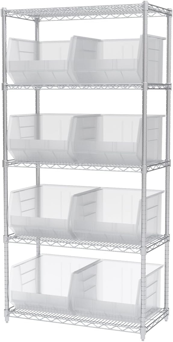 Akro-Mils AkroBins durable plastic ensures long-lasting storage.