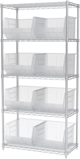 Akro-Mils AkroBins durable plastic ensures long-lasting storage.