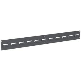 Akro-Mils 30632 wall rail close-up of steel louvers for durable garage storage.