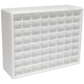 Akro-Mils 64-drawer cabinet front view for garage organization and tool storage