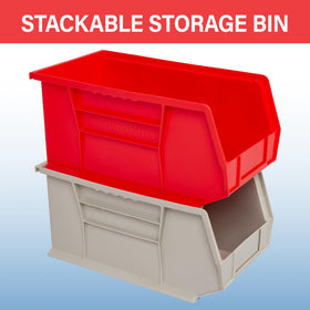 Akro-Mils AkroBins anti-slide stop prevents stacked bins from shifting