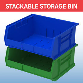 Curved bottom hopper front helps retrieve small parts quickly