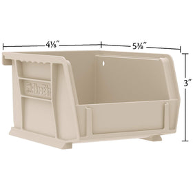 Akro-Mils AkroBins side rib detail blue highlights reinforced strength.