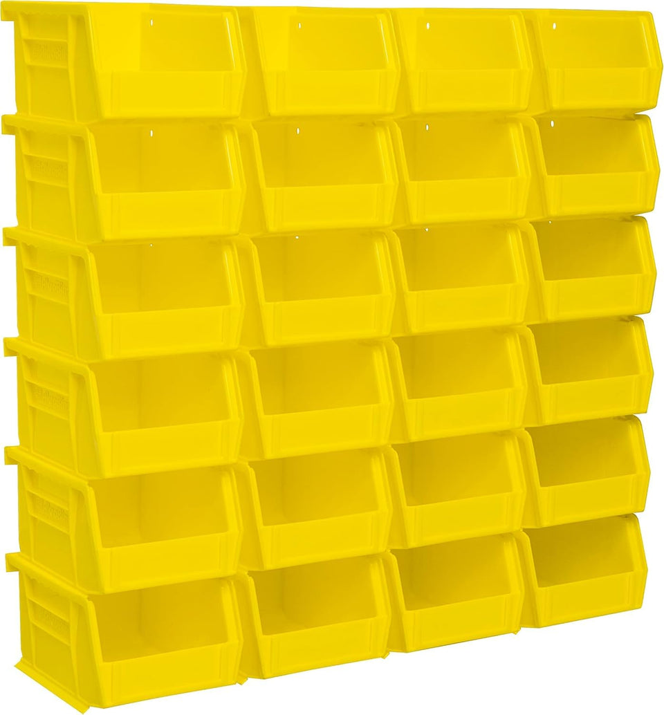 Akro-Mils AkroBins stackable bin front view aids quick access in garages