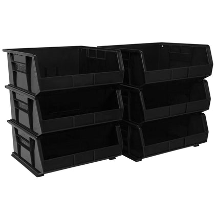 Akro-Mils AkroBins stackable bin front view with easy access to contents