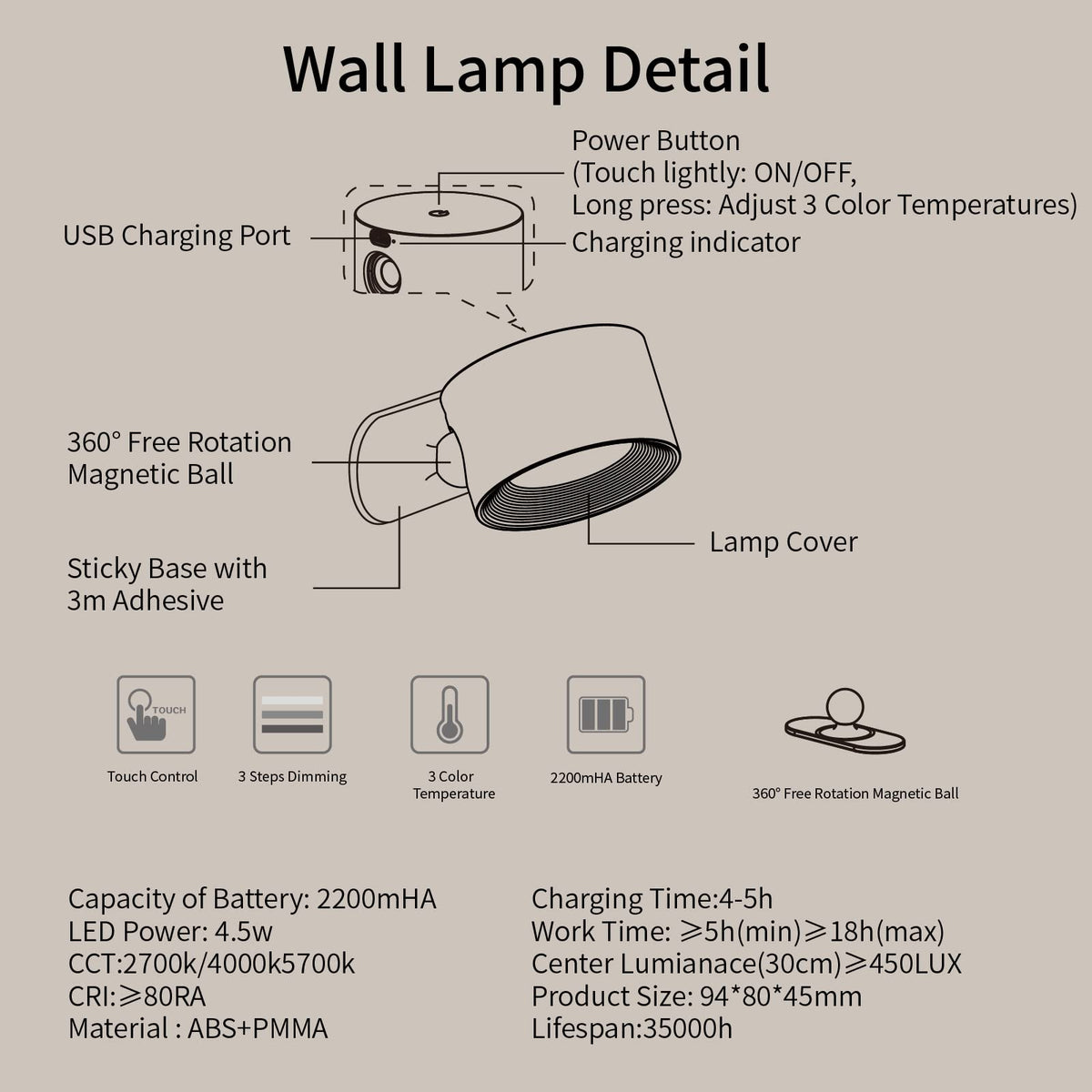 AKSDA eye-friendly LED technology minimizes flicker for comfortable study sessions.