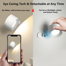 AKSDA wall light with 3 brightness levels for ambiance or tasks.