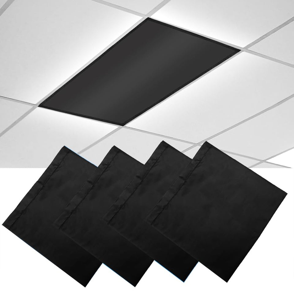 Aksipo fluorescent light cover with magnetic edge for secure, quick mounting.