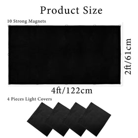 Aksipo black 4x2ft light filter reduces glare in offices.