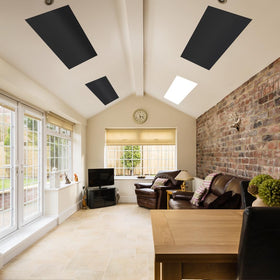 Aksipo ideal for office and classroom glare relief with a dark finish.