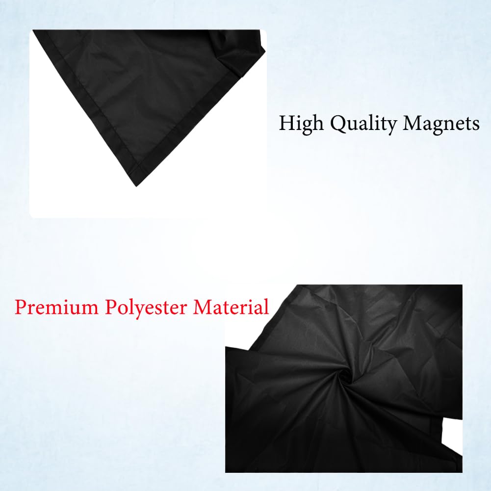 Aksipo polyester fabric light cover in black is lightweight and durable.