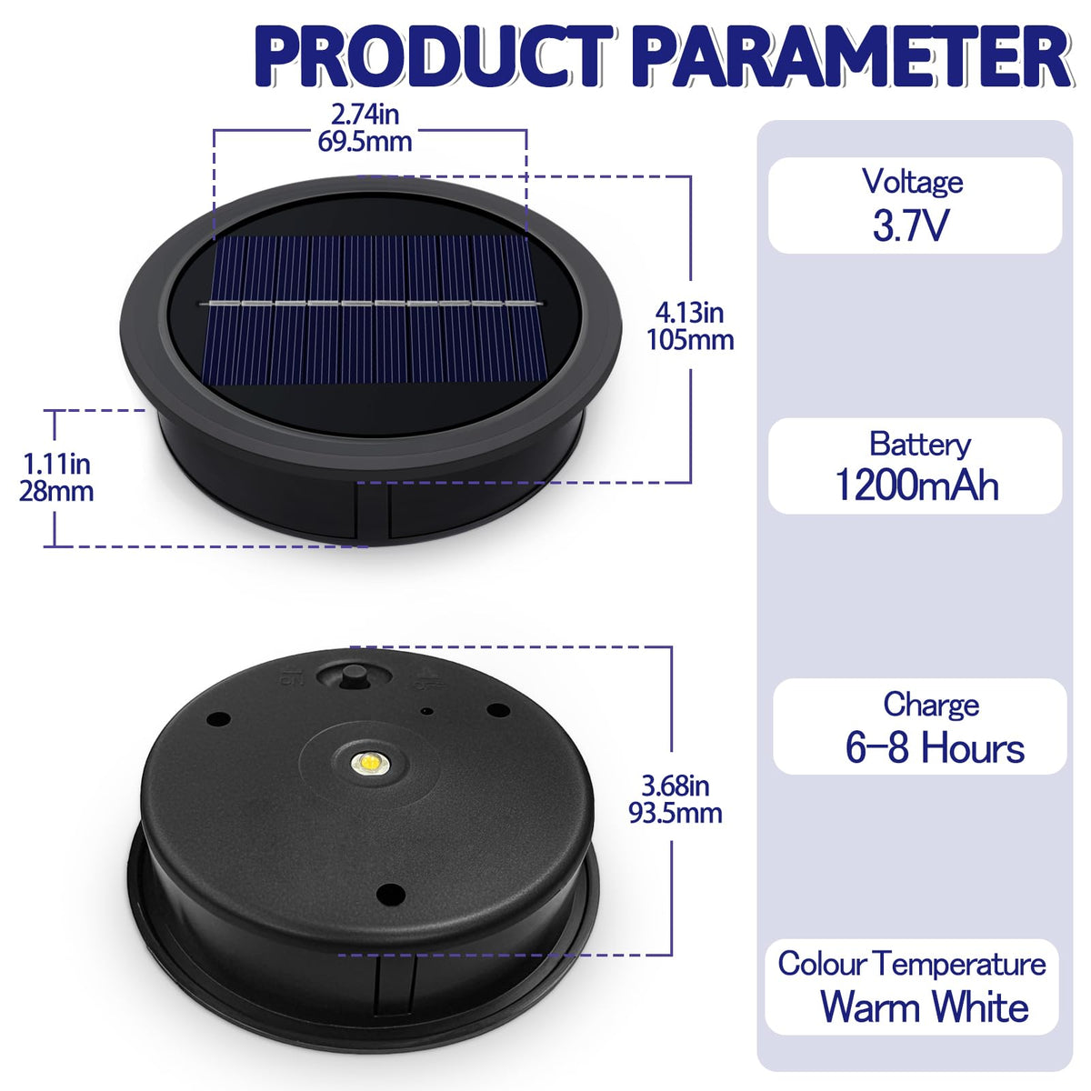 Akynite auto on/off sensor minimizes dusk-to-dawn management.
