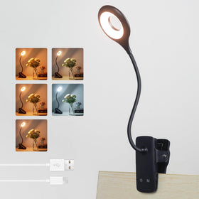 Akynite desk lamp clip-on light with 5-mode settings for versatile home lighting.