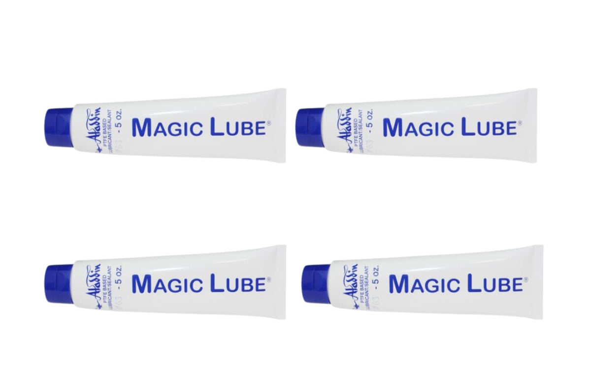 Aladdin Magic Lube 5 oz bottle for smooth operation of mechanical seals.
