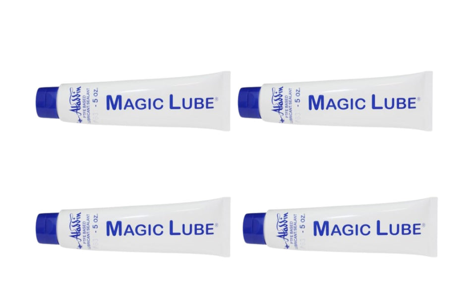 Aladdin Magic Lube 5 oz bottle for smooth operation of mechanical seals.