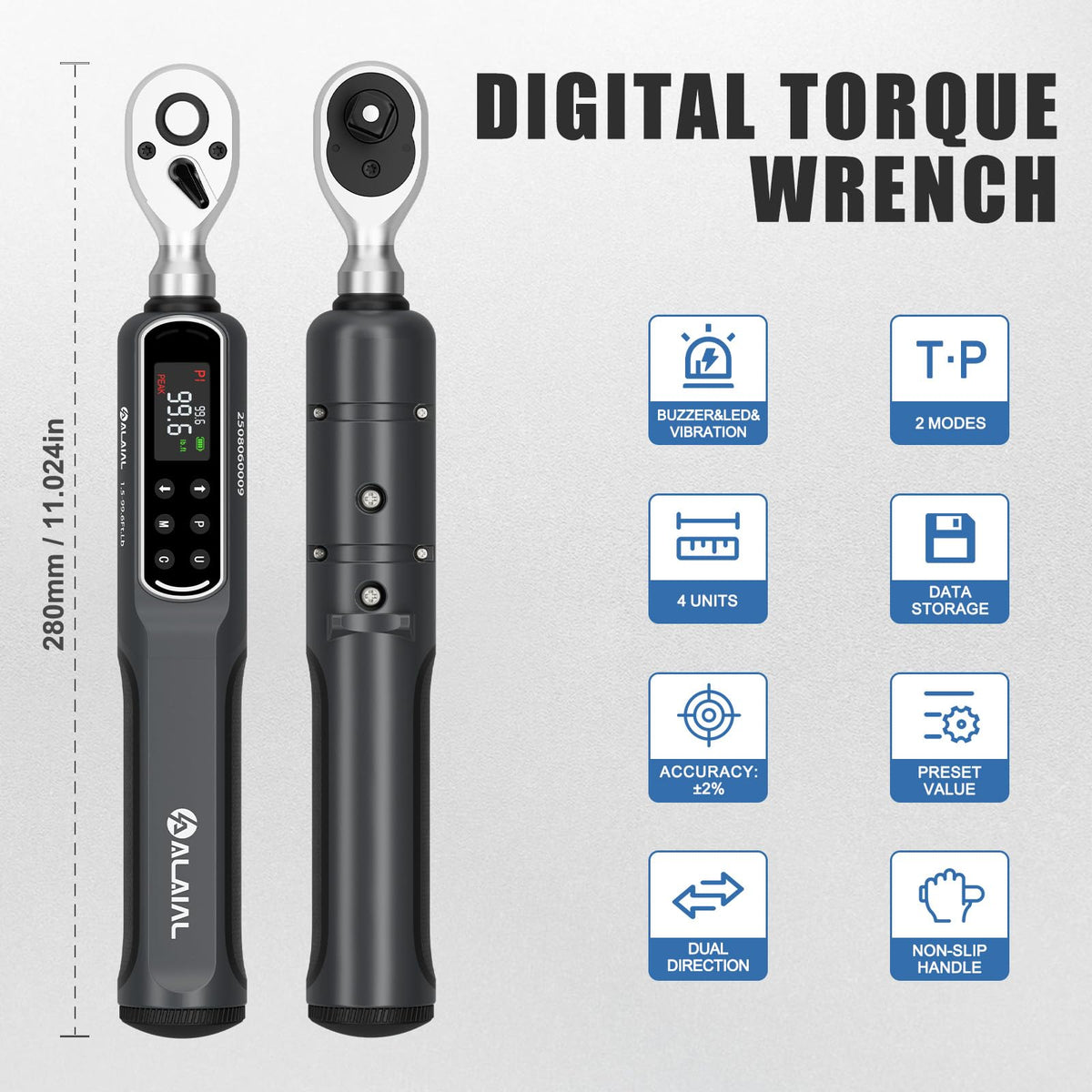 ALAIAL kit includes batteries and a portable case for on-the-go work.