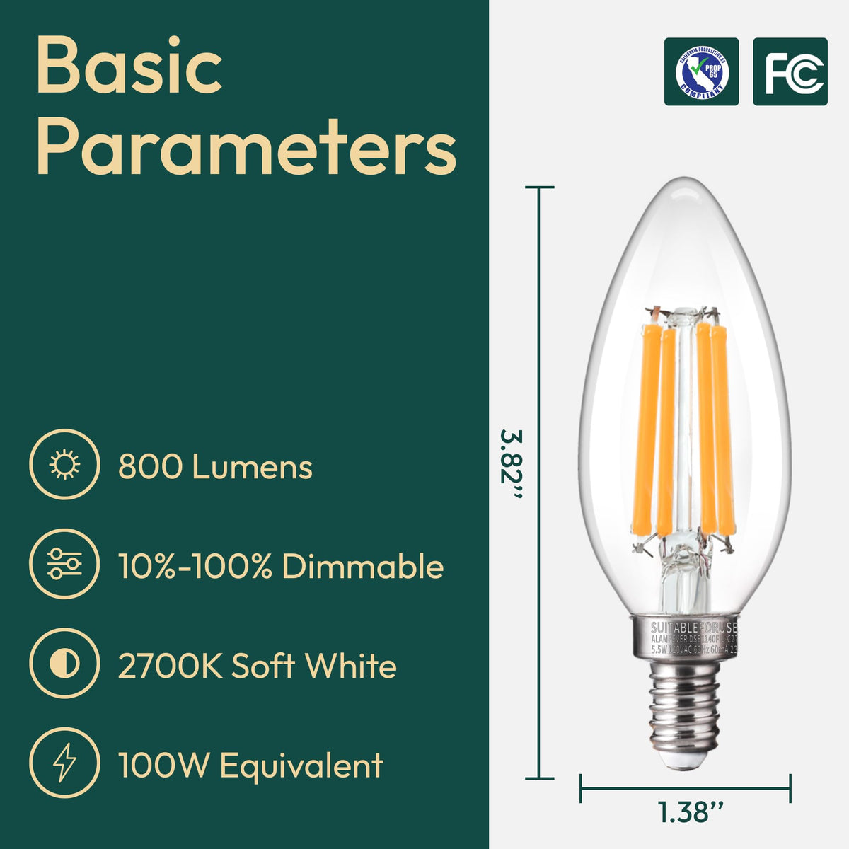 ALAMPEVER 800lm dimmable bulb enables adjustable ambiance