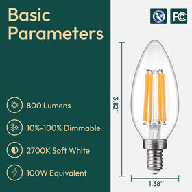 ALAMPEVER 800lm dimmable bulb enables adjustable ambiance