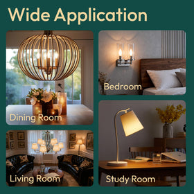 ALAMPEVER CRI80 color rendering enhances true colors of home decor.