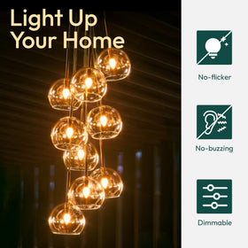 ALAMPEVER CRI80+ color rendering enhances room details.