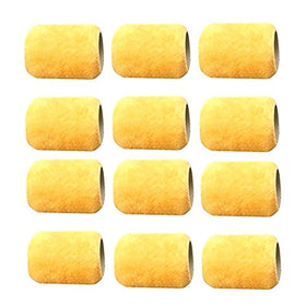 ALAZCO 12pc mini paint roller refill set for precise projects with no shed.