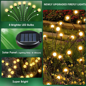 Albelt 48-LED beads provide brighter yard illumination for decor.