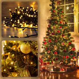 85-foot strand layout over a tree to showcase broad landscape illumination