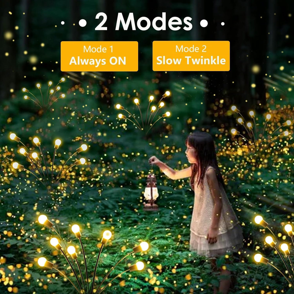 Albelt firefly lights auto on at dusk with two modes.