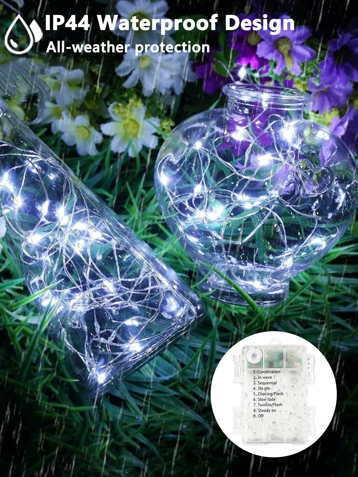 Albelt IP44 waterproof battery box lights ideal for year-round outdoor use.