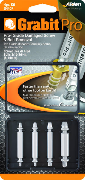 Alden 8440P Pro Grabit self-centering tip prevents wandering during drilling.
